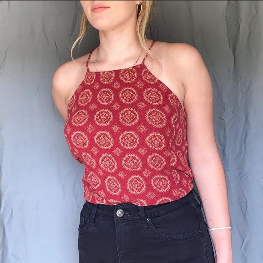 Brandy Melville tank halter crop top